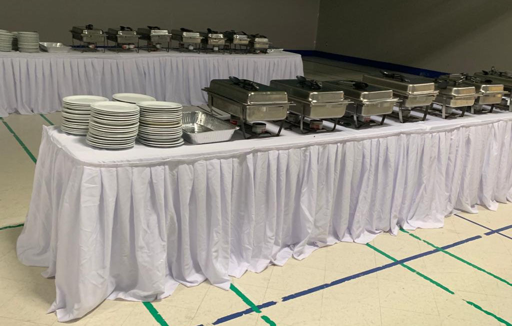 Professional African catering setup by Global Pot Fusion Cuisine in Winnipeg